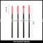 Different heads 4PC Disposable silicone cosmetic applicator silicone mascara wands pink color