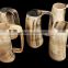 Drinking horn beer mug/tankard and glass real horn buffalo/ox latest design in india royal mug bulk manufacturer
