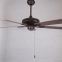 zhongshan esclighitng 110-240v 48'' 52'' brown blade ceiling fan