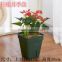 Cheap square dark green plastic flower pot plastic pot