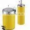Dust bin round flat lid with toilet bin