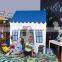 Wholesale OEM duty cotton canvas indoor wooden children toy house boy kids play tent house
