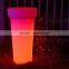BSCI Approval LED Flower Pot/High Quality Rgb LED Planter/plastic Decorative Flower Pots