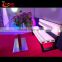 Outdoor furniture plastic patio bench RGB lights cheap price