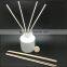 outside matte white reed diffuser glass diffuser jar with rattan sticks and stopper
