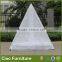 Outdoor arabian style sun bed rattan daybed with gauze shade