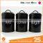 Powder-Coated Retro Metal Tea Coffee Sugar Can Candy Bean Nuts Set of 3 Storage Canister