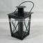 Antique Metal Lantern With Led Candle Outdoor Decorative Metal Latnern