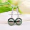 Charms 10-11mm Peacock Green Tahitian Pearl Earrings