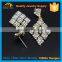 Fashion jewelry popular USA style big stone earring for DJ girls, stud earring wholesale