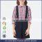 British Style 2017 Spring Student Girls Shirt Long Sleeved Cotton Plaid Shirt for Girl