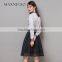Spring Autumn Women Blouses Lace Crochet Chiffon Blouse Long Sleeve Casual Shirt Female Notched Collar Tops