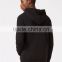 Plain Black Half Zip Classic Fit Hoodie With Zipper Pockets Front Blank Men Sweatshirt With Custom Tags