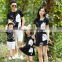 new deisgn family matching clothing stripe t shirt family set clothes