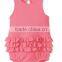 Latest Clothes Carters Baby Romper Sleeveless Ruffle Knitted Cotton Clothing For Baby