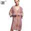 LATEST ladies harlow dress, V-neck short sleeve rainbow dress