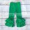 Boutique children solid ruffle pants baby girl icing legging wholesale