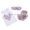 Sweet design kids wear polk dot cotton set, baby bloomer set with headband in stock