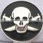 2015 Fashion White & Black Pirate Ball Marker With Magnetic Hat Clip