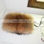 SJ724-01 Silver Fox Natural Color Hand Warmers with Top Quality Furs Bag Warmers Two Way Use Warmers