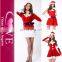 Factory Hot Sweet Santa Christmas Costume Sexi Pho Dress Women Christmas Eve Costume