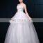New Korean Style Lace Strapless Floor Length Plus Size White Bride Wedding Dress