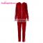 Custom Training Jogging Sport Wear Velour Tracksuit Women Bulk Wholesale Tracksuit