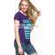 Women's Cute Heart With Colorful Graphic Printed Design T-Shirt Love Tea Graphic Print Blue T-shirt