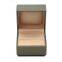 Plastic box covered PU leather outside  and wrapped PU leather inside, embossed logo