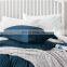 High Quality Navy Winter Plain 100% Polyester King Brushed Duvet Cover Set