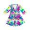 Lady Tie Dye Kimono Robe Femme Bride Robe De Mariage