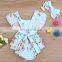 Posh Girl Flower Ruffle Bubble Summer Romper Baby Clothes Bodysuit