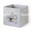 Hot selling collapsible cube linen cloth rectangle folding storage box stackable felt storage boxes