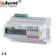 3 phase 4 wire (3p4w) multifunction din rail energy meter with 3*10(40)A ac3*220/380V indirect connection via CT
