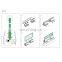 Aluminum U Channel Glass Clamp Staircase Railing With High Quality