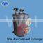 Titanium heat exchanger aquarium shell and coils heat exchanger