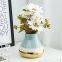 Electroplate Nordic Style Gold Blue Pink Ceramic Vase,Gold Paper Crane Decoration