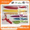 Popular 7pcs colored knife set with peeler