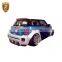 fiber glass front bumper rear bumper side skirts wheel eyebrow for BNW mini R56 modificstion LB wide style body kit