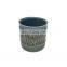 custom sea style desktop office desk round ceramic sublimation pen pencil holder