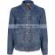 Cheap wholesale high quality custom button up denim fleece men jacket