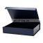 Customize cardboard paper packaging eco-friendly navy blue collapsible gift boxes