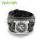 Scorpion Black Genuine Leather Mens Bracelet Gothic Punk Rock Watch LVB241