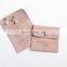 PandaSew hot sale custom bracelet packaging envelope style microfiber jewelry bag button pouch