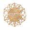 High Quality Woven Round Rattan Placemats For Dinning Table/Rattan Cup Coasters Dining Table Mat