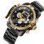 SKONE 7468EG Luxury Man Watches Japan Quartz Stainless Steel Chronograph Mens 24 Hours Custom Watch