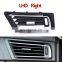 Dashboard Fresh Air AC Vent Chromed Grille Panel Cover Set For BMW 7 Series F01 F02 730 735 64229115859