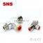 SNS air induction check valve pneumatic air control one way speed valve