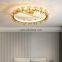 High Quality Gold Round LED Ceiling Light Indoor Decorative Residential Coffee Bar Indoor LED Ceiling Light