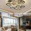 Fancy lights led ceiling lighting stainless steel k9 crystal ceiling pendant lamp for living room